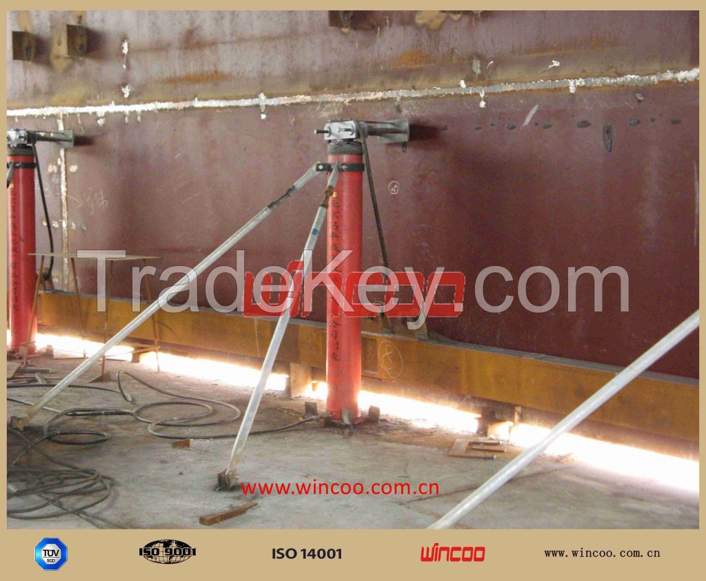 hydraulic jacks used for tank construction TOP TO BOTTOM WAY