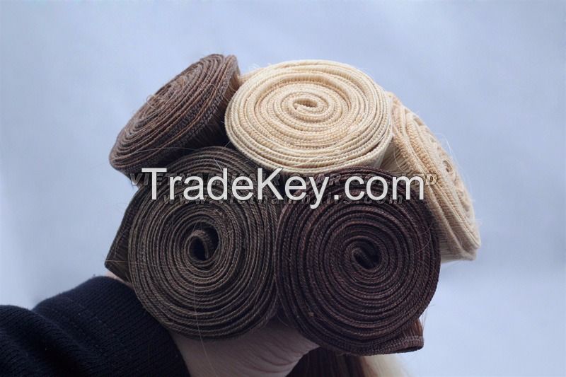 100% Unprocess Natural Human Weft Hair Wholesale