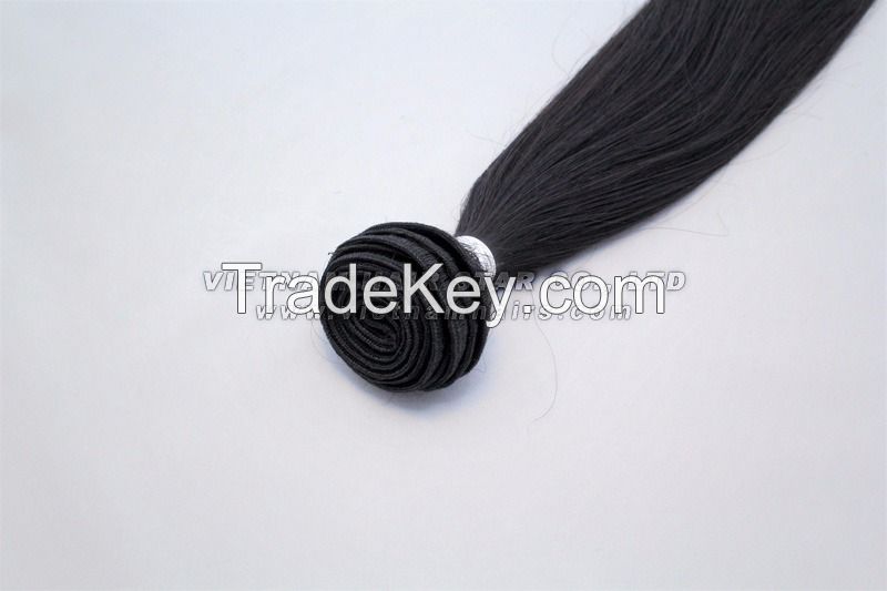 100% Unprocess Natural Human Weft Hair Wholesale