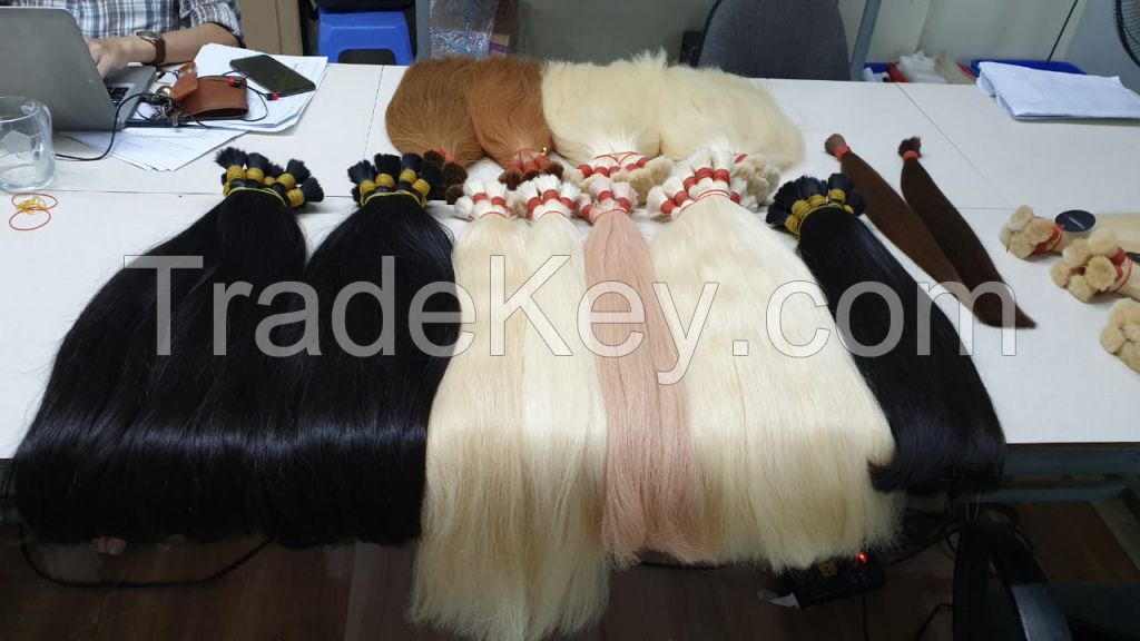 100% Remy HAIR BULK Vietnamese human hair extensions