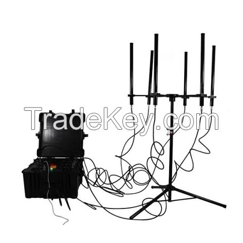 160W 4 8bands High Power up to 1000m Drone Jammer