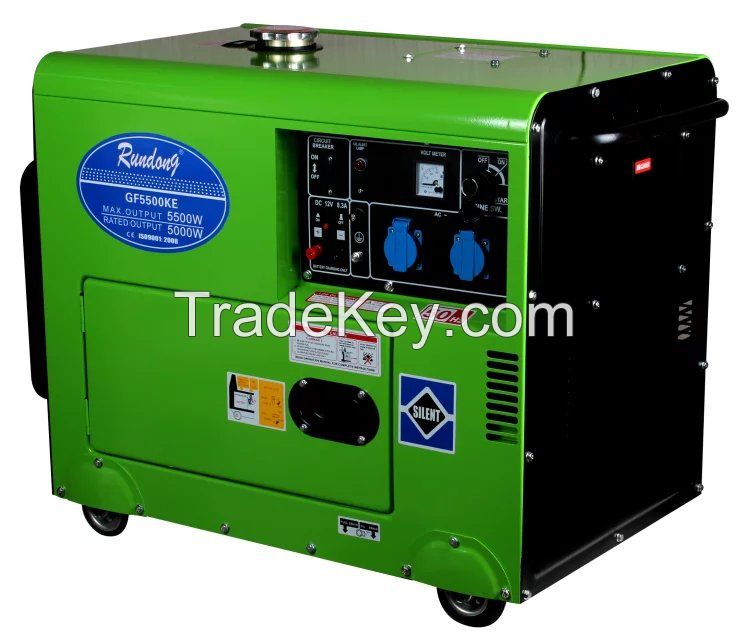 air-cooled 5000w slient diesel generator