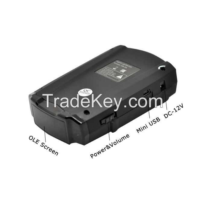 Original ANW Anti police car speed carmera GPS radar detector with 360 degree laser detection