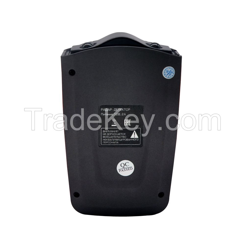 Russian voice and LED icons alert car speed radar laser detector with Russia speed camera gps database