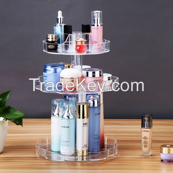 Acrylic cosmetic desktop display stand