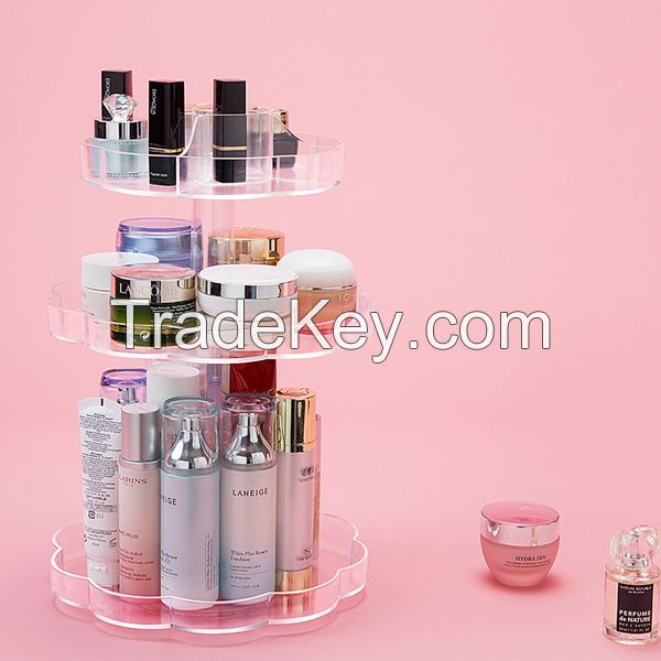 Acrylic cosmetic desktop display stand