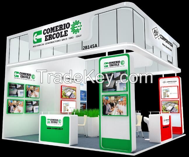 48 square meters special design booth