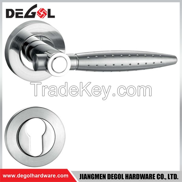 Beautiful solid lever zamak door handle for house guard