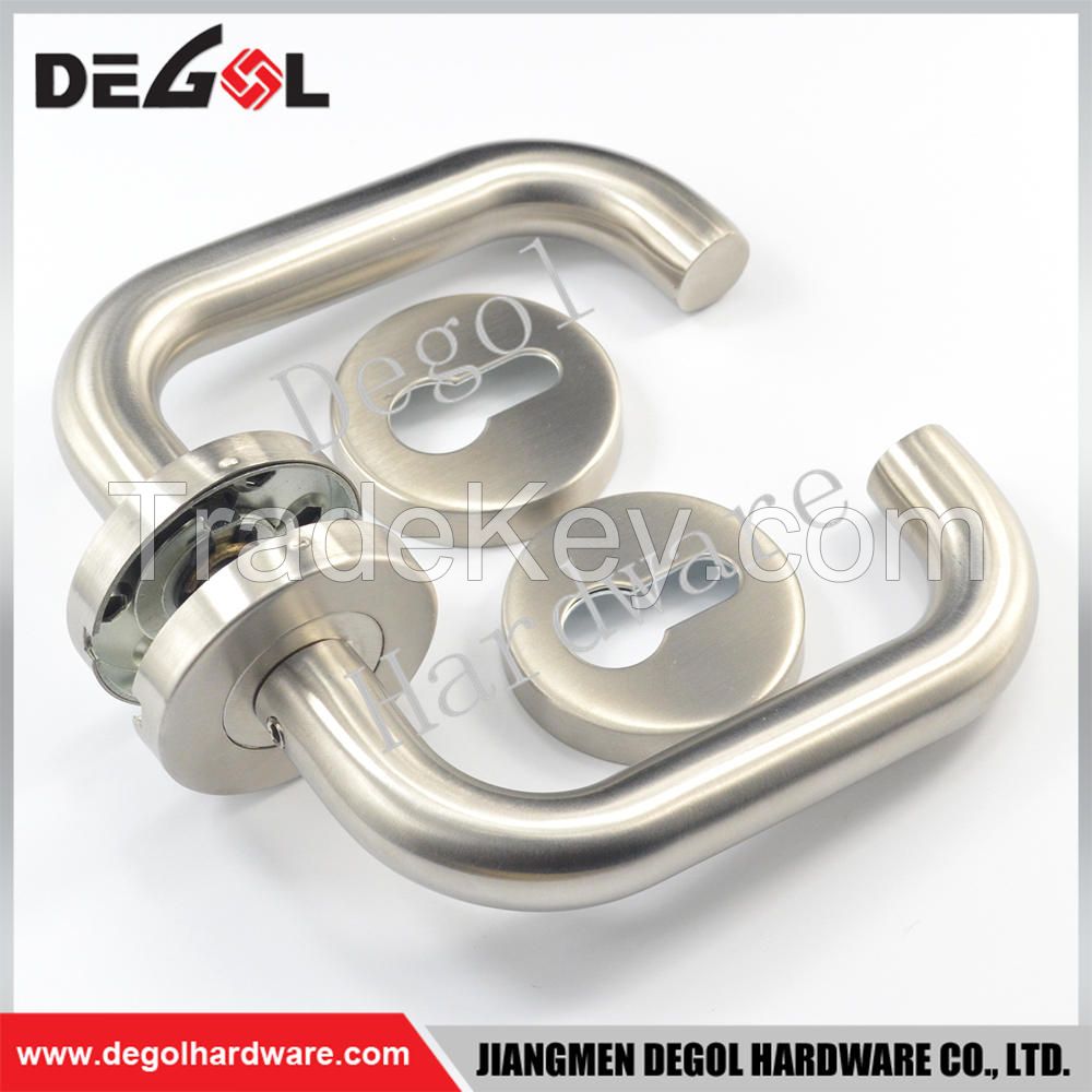 Hot Sale Stainless Steel Tube Lever Type Residential Door Handle