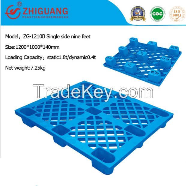 Single Faced Plastic Pallet for Stacking