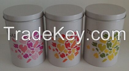 3pcs of round canister set