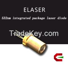 High color purity TO18 integrated package 50mW 532nm laser diodes