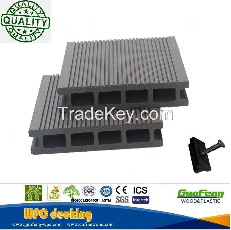 Wood Plastic Composite Timber Decking Outdoor Wpc Crack-resistant Deck