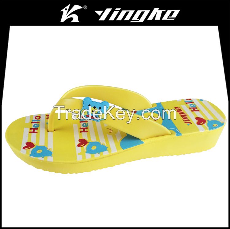 Summer garden custom logo eva cheap slippers flip flops 2017 for woman