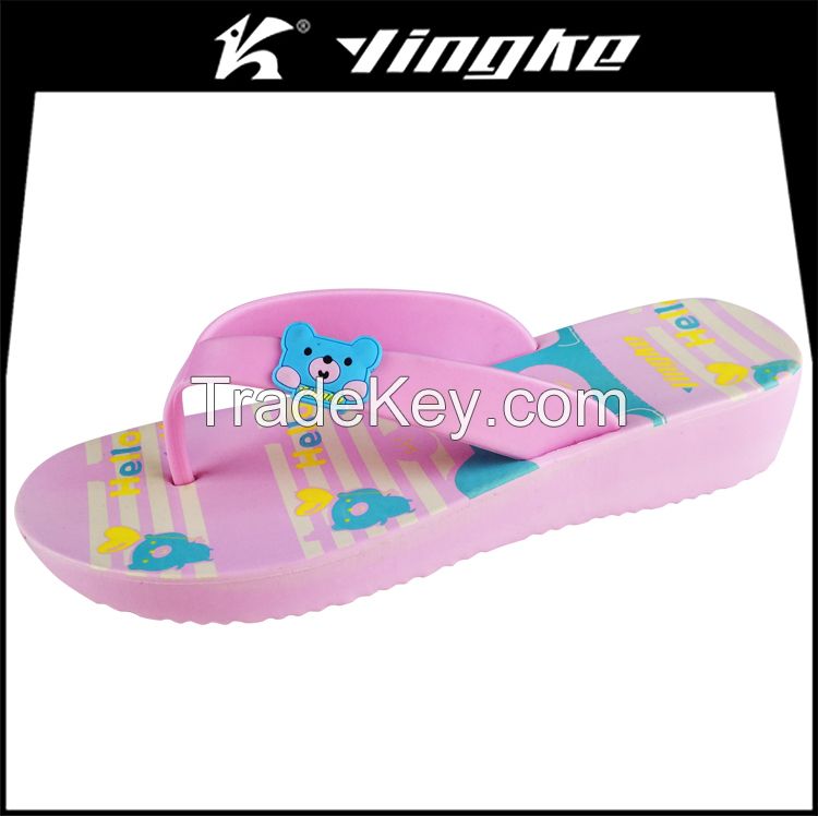 Summer garden custom logo eva cheap slippers flip flops 2017 for woman