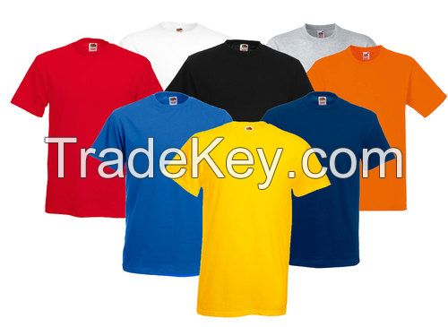 Round Neck 100% Tshirts in different colors and sizes