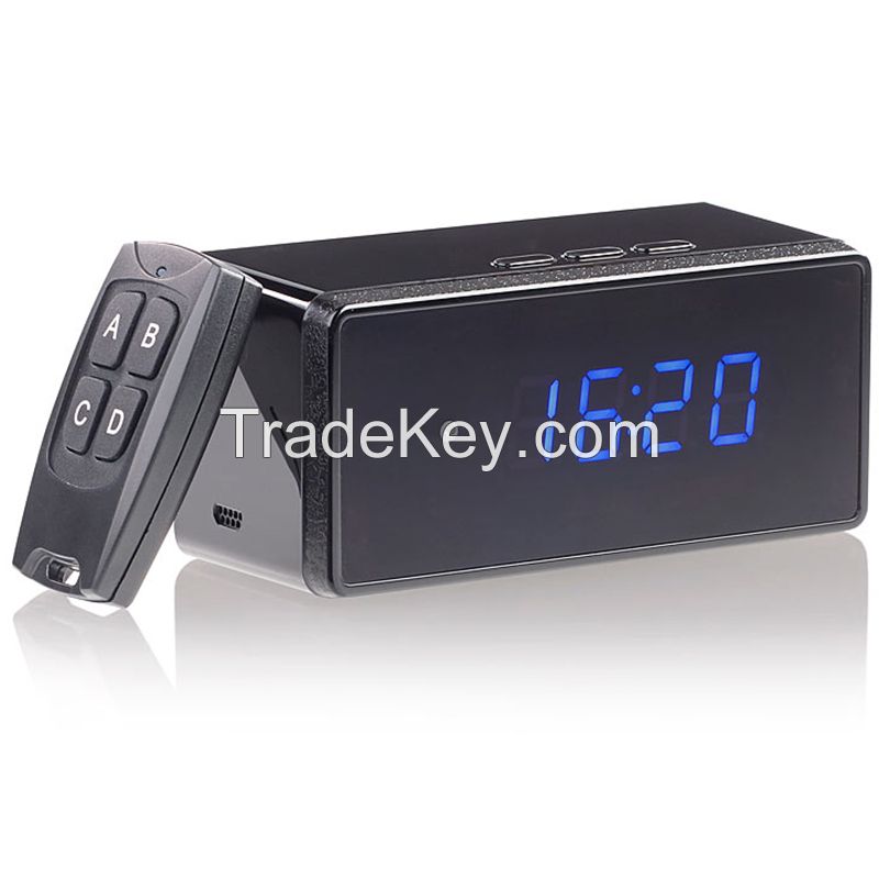 Mini Clock HD Spy Camera H.264 Spy Camera P2P Wifi Pinhole Hidden Alarm Clock Camera