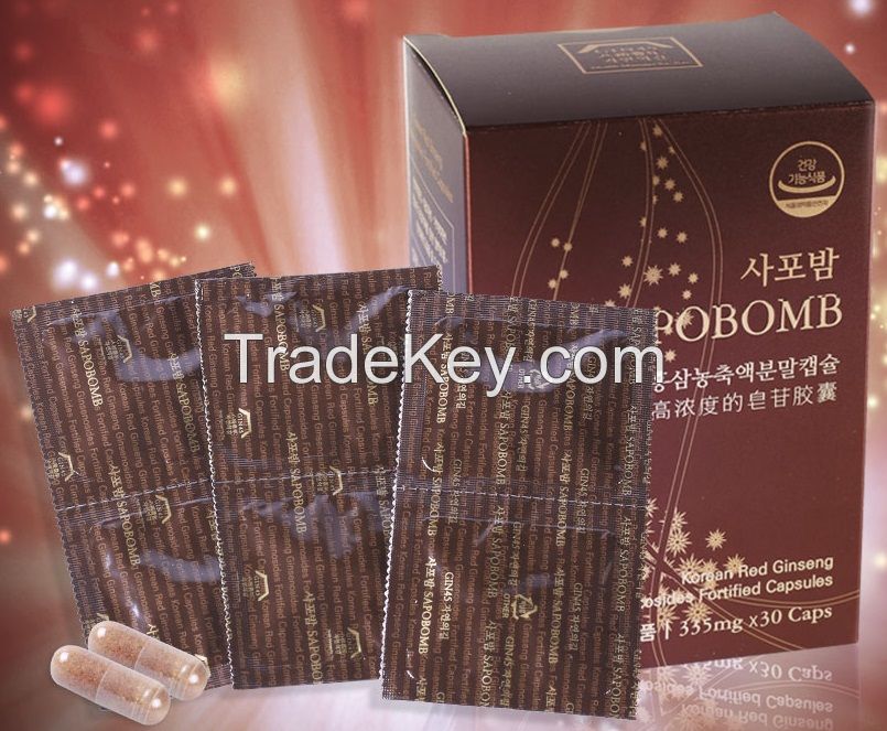 SAPOBOMB Korean Red Ginseng Extract Powder Capsules