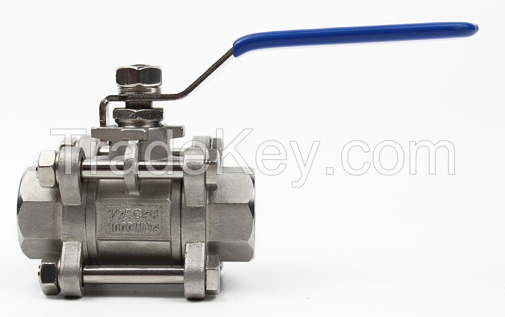 1/2 inch CF8 1000WOG Float Ball Valve for water/Oil/Gas