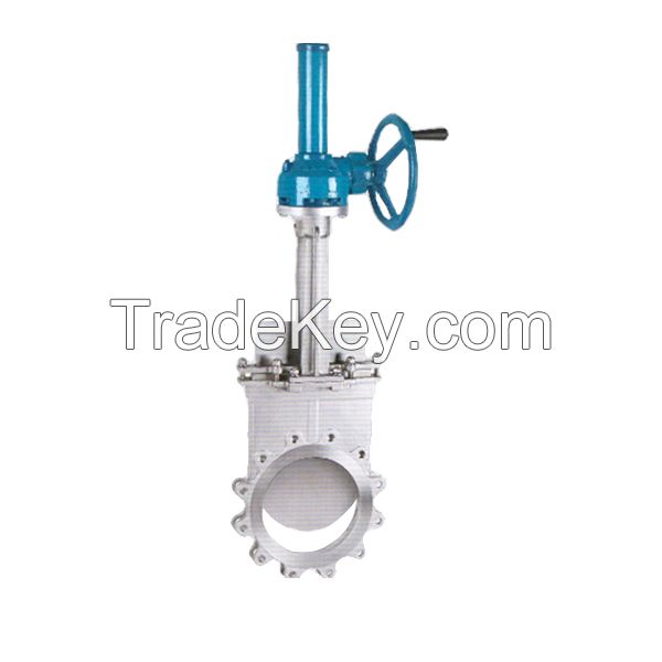 PN10/16/25 WCB rising stem lug type knife gate valve