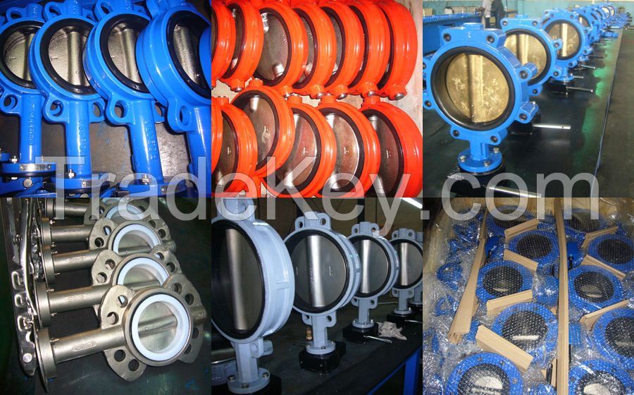 API CF8 Stainless Steel Soft Seal Butterfly Valve