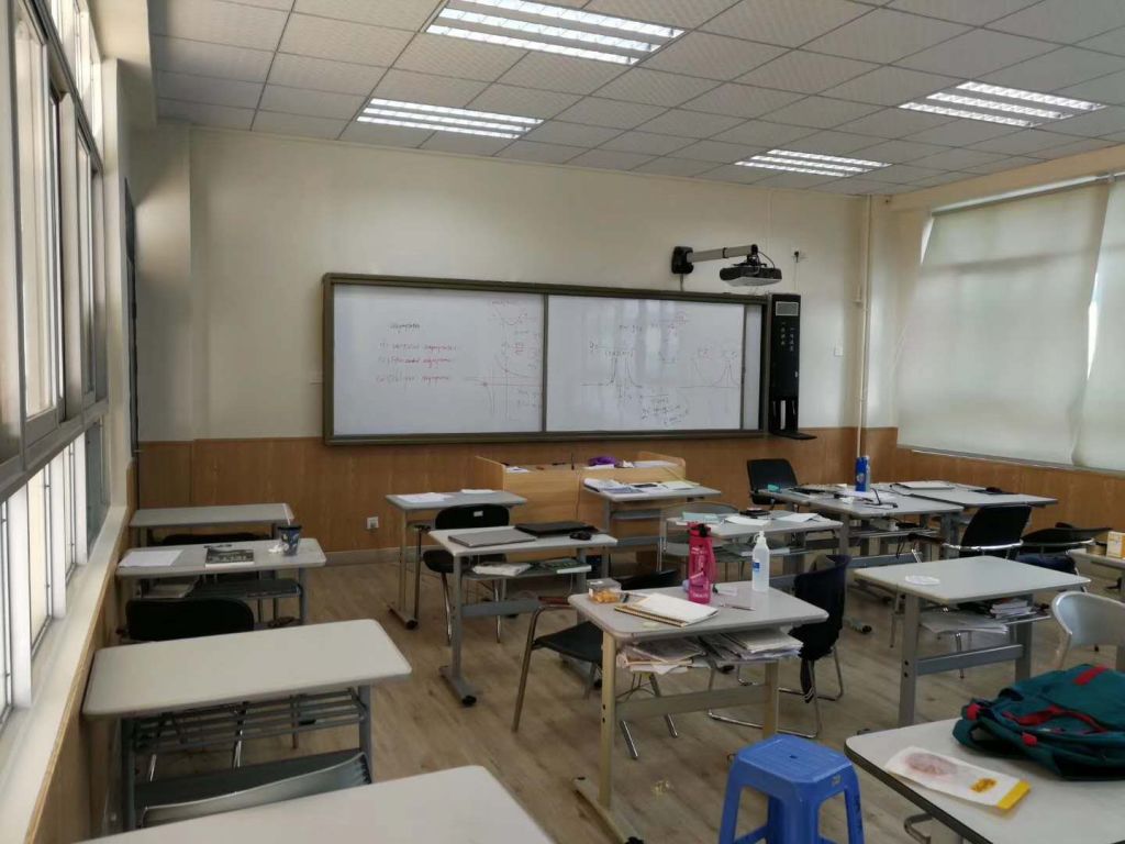 Classroom desk and chair