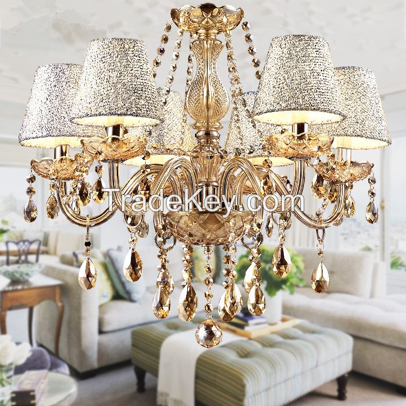 Hot Lustre Para Sala Luxurious European Style Chandelier