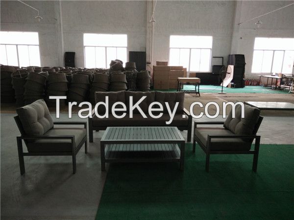 Hotel Commercial Polywood Outdoor Furniture Plastic Wood Sofa Set