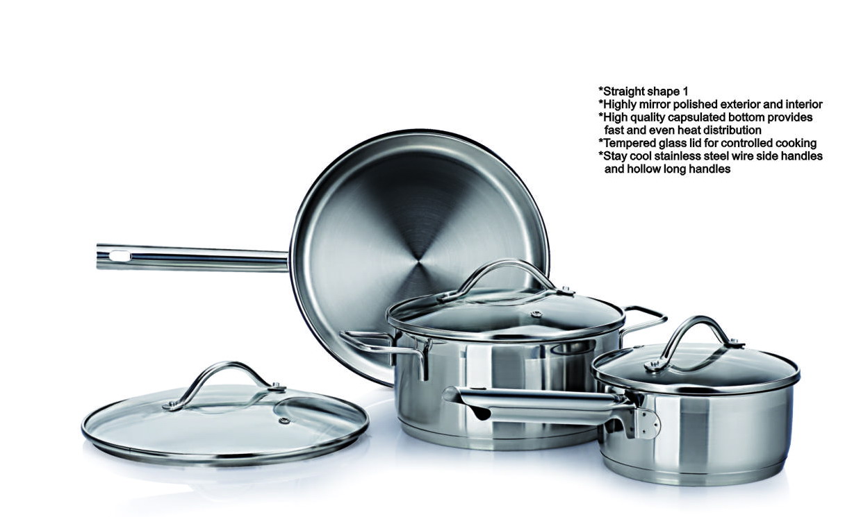 Straight Shape Stainless Steel Cookware