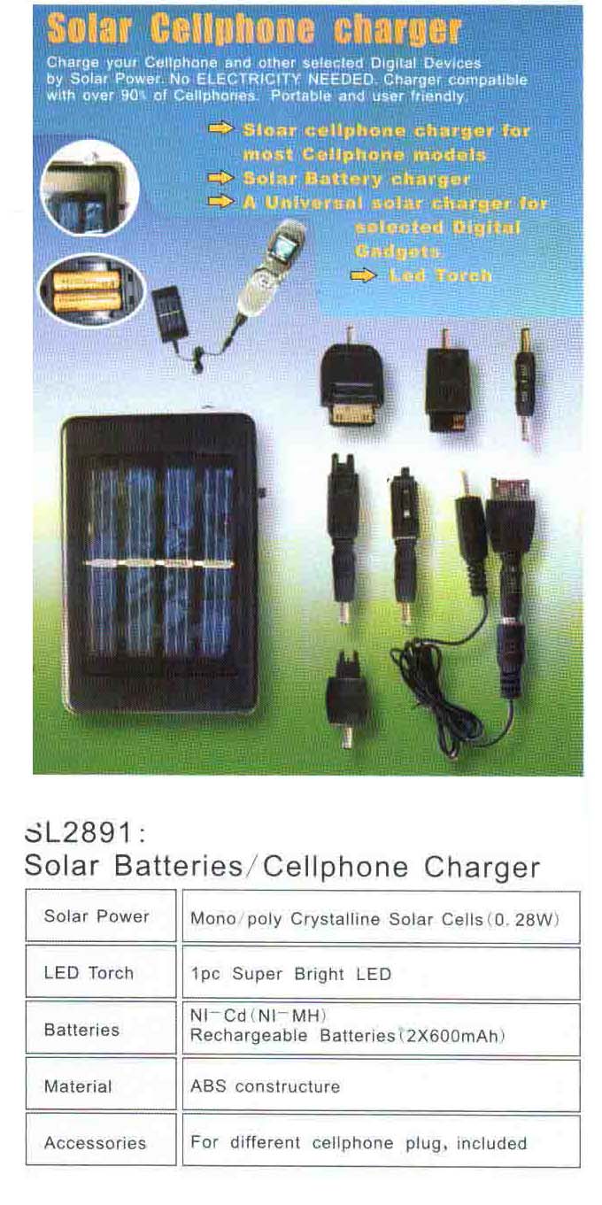 solar cellphone charger