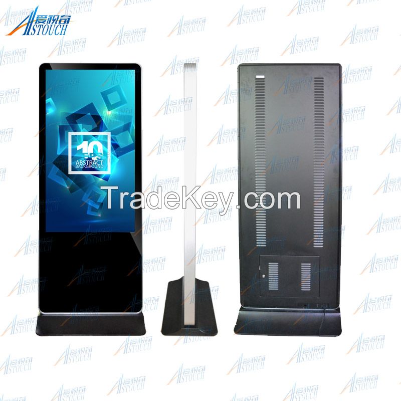 42'' dual side screen floor stands multimedia Advertising player