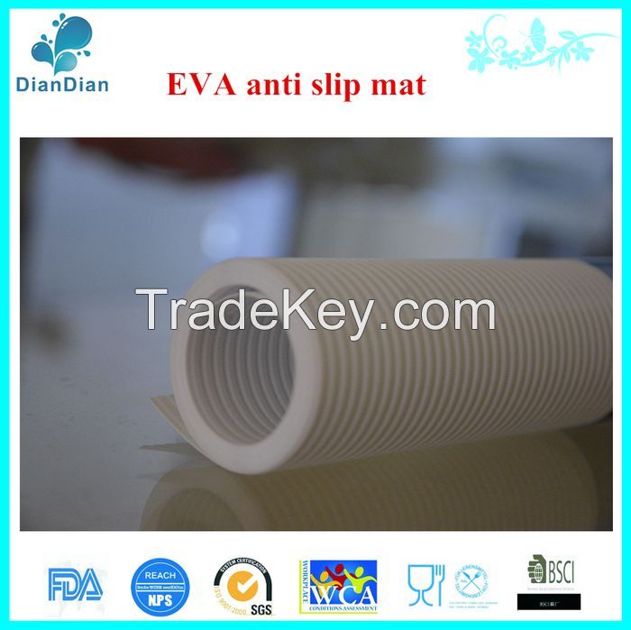 White Color Mildew Resistance EVA Non-Toxic Anti Slip Wardrobe Mat, Non-Slip Kitchen Drawer Liner