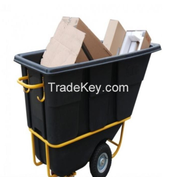 customized rotomolded plastic tilt truck /OEM fabricated cast trolly