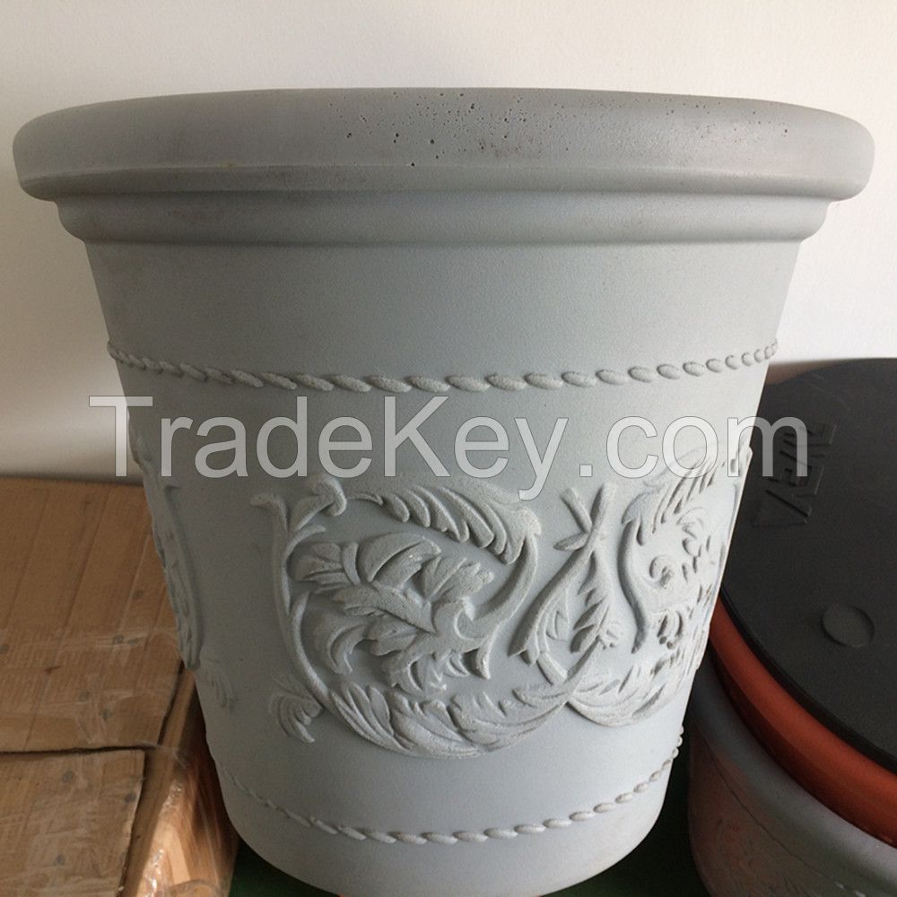 Rotomolded plastic garden pot/customized rotomolded plastic flower pot