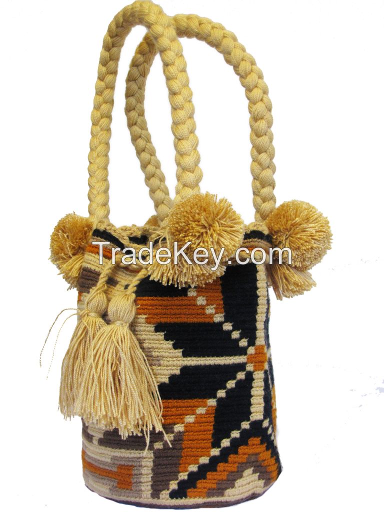 Traditional Wayuu Tote Bag /Mochila Bags/Beach Bags/Small Crochet Bags