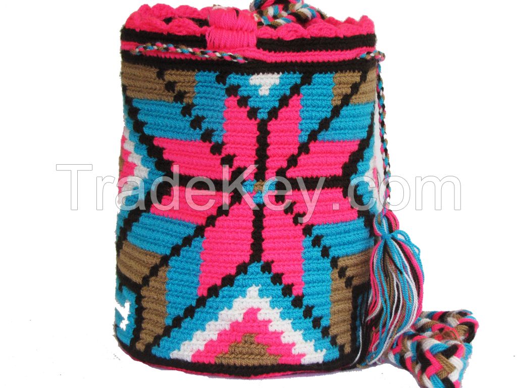 Traditional Wayuu Bag /Mochila Bags/Beach Bags/Small Crochet Bags