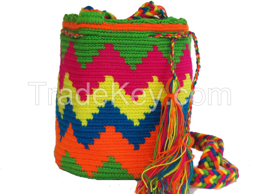 Traditional Wayuu Bag /Mochila Bags/Beach Bags/Small Crochet Bags