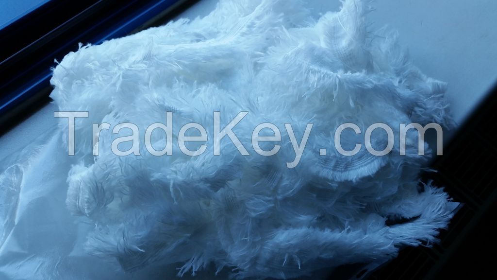 Post-production waste of white Polyester Selvages (Edges)