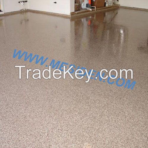 Color chips garage floor coatings