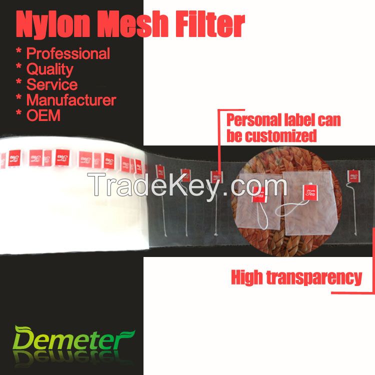 Nylon mesh roll striangle tea bags material heat seal