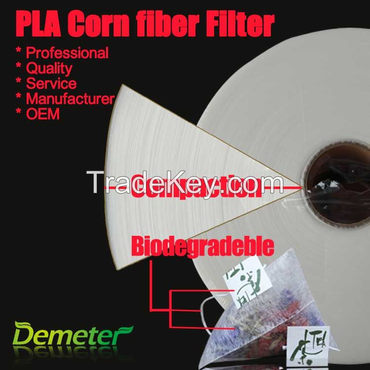 PLA corn fiber tea bags making material pyramid