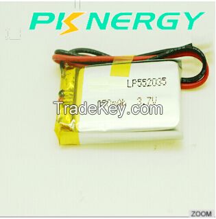 Ce UL MSDS Certificated Rechargeable Li-Po Battery 552035 350mAh 3.7V