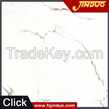 China High gloss white marble look like glazed porcelain tiles