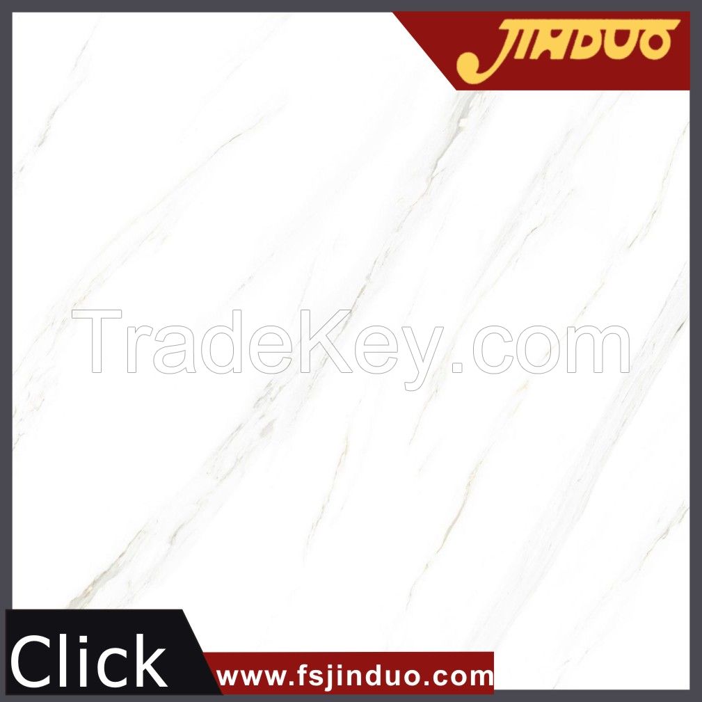 600x600mm supper white marble glazed porcelain tile