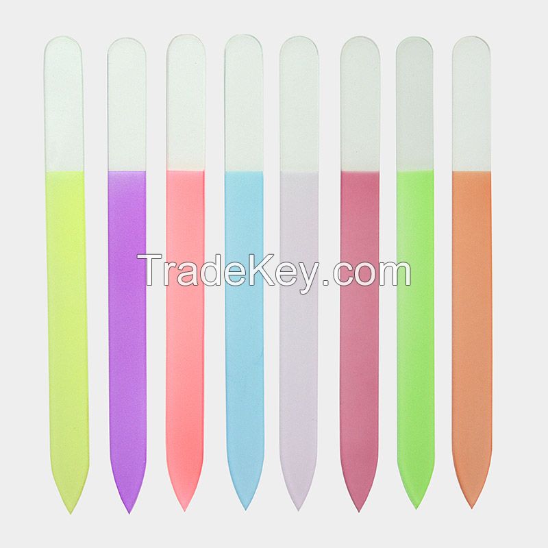 Color Classic Plain Crystal Glass Nail Files