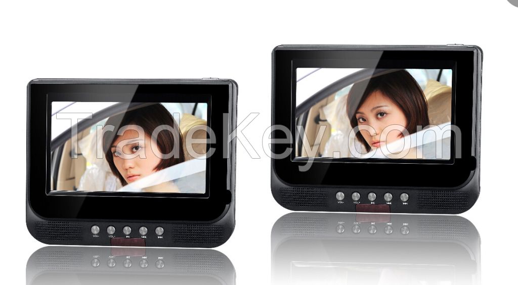 DUAL 7&amp;amp;quot; SCREEN PORTABLE PLAYER car dvd player