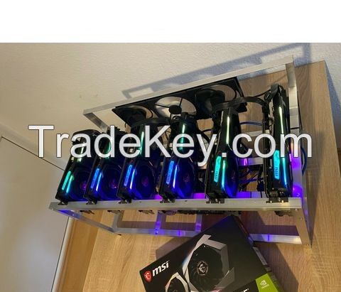 New 6 GPU GeForce GTX 1660 SuperMining Rig ETH 175 MH/s 500w EnergyEfficient