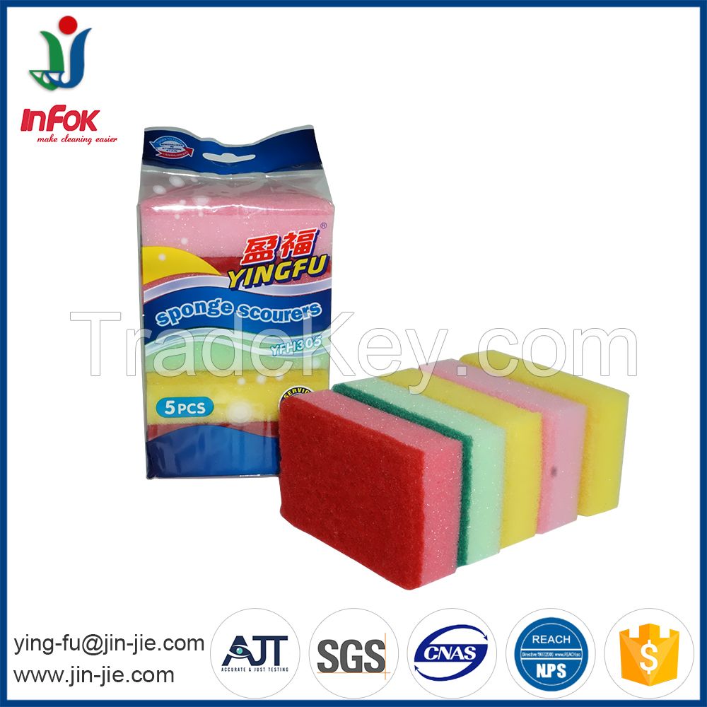 Colorful Household Items Non-Scratch Sponge Scrubber