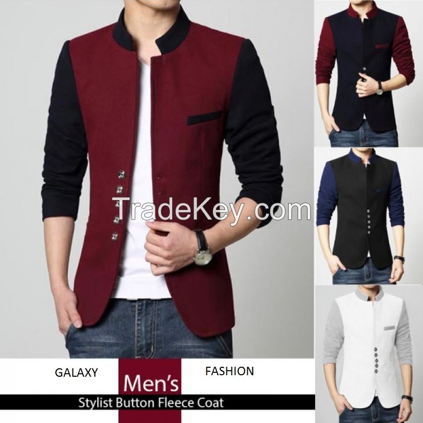 Stylish Mens Fleece Coat