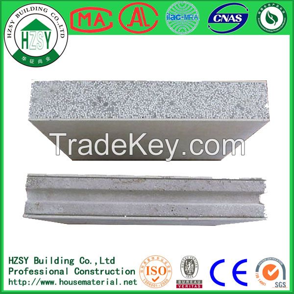 HZSY lightweight fireproof eps cement wall panel for interior wall partition